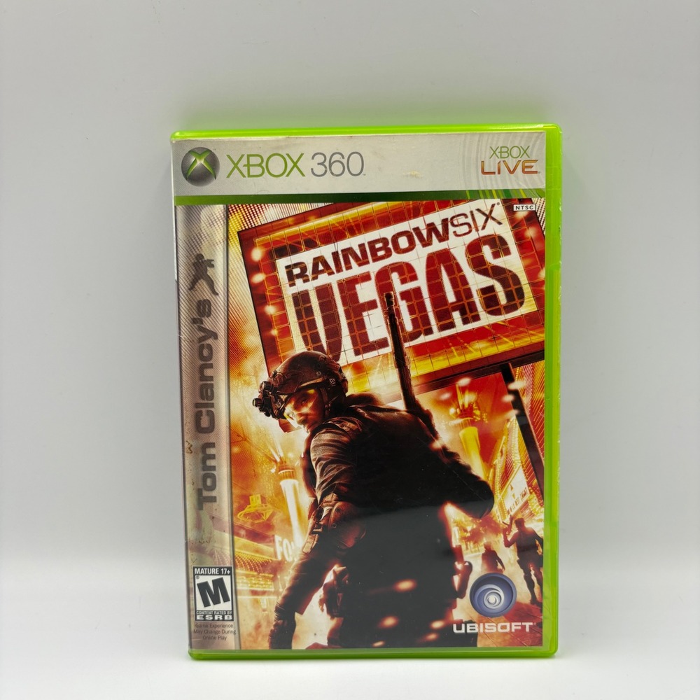 Ubisoft Rainbow Six Vegas Xbox 360 Game NTSC Fair Condition Tactical Shooter
